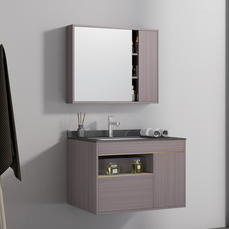 Bộ tủ chậu và tủ gương size 800mm MOWOEN MW6911-80