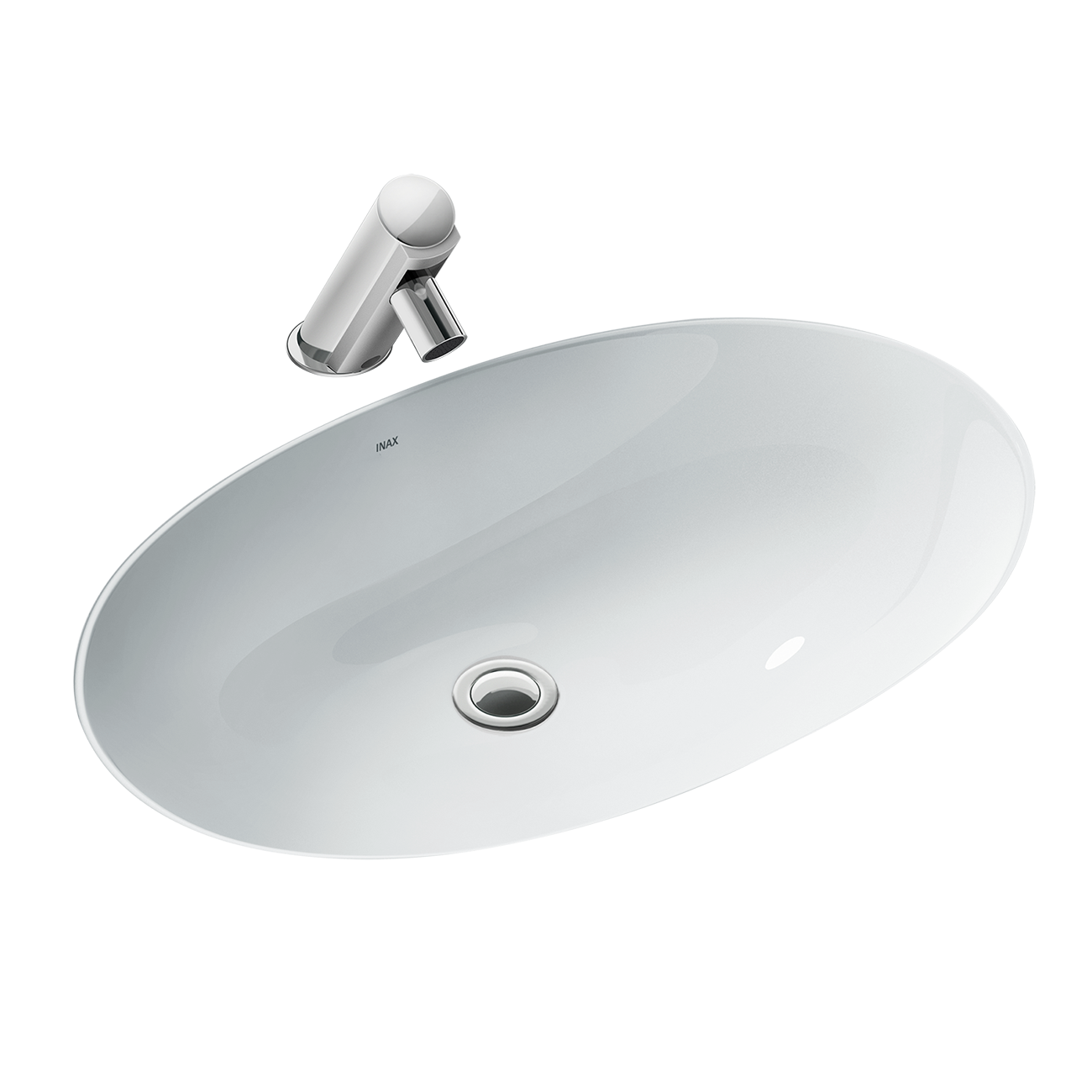 Chậu rửa mặt lavabo âm bàn INAX AL-2216V/BW1 men Aqua Ceramic