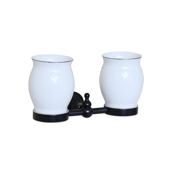 Giá để cốc đôi bằng đồng Kanly GCK08B