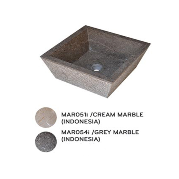 Chậu lavabo đặt bàn Kanly đá Marble tự nhiên MAR051i