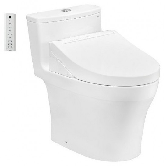 Bồn cầu TOTO MS885CDW15 1 khối nắp điện tử Washlet C5 TCF24460AAA giấu dây