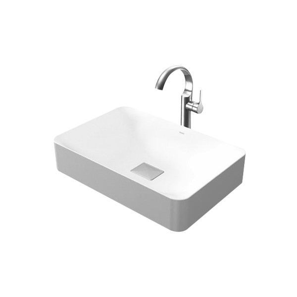 Chậu rửa lavabo đặt bàn TOTO PJS03WE đá cẩm thạch nhân tạo