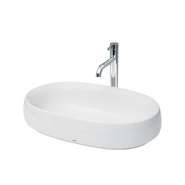 Chậu rửa lavabo đặt bàn TOTO PJS05WE đá cẩm thạch nhân tạo