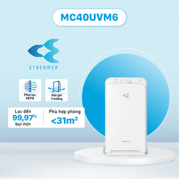 Máy lọc không khí Daikin 31m2 MC40UVM6-7